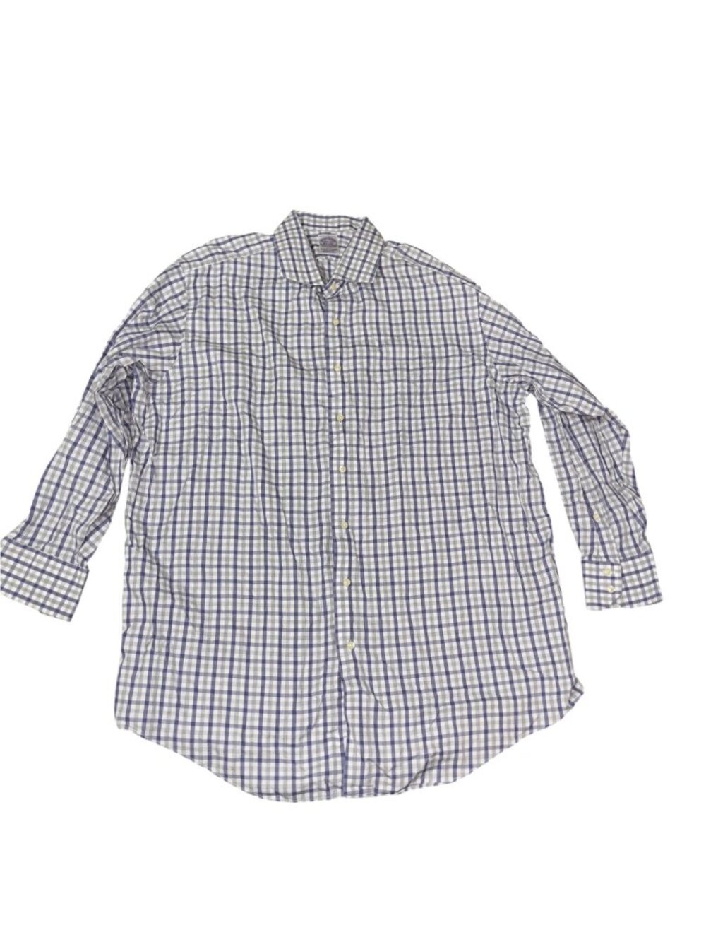 Brooks Brothers 18.5-34 Checked Button Up